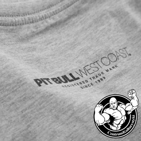 Koszulka Męska CLASSIC BOXING Grey Melange - Pit Bull West Coast